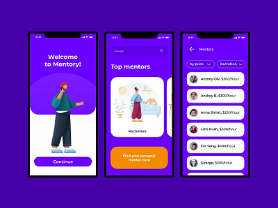 App to mentory app design mentor ui