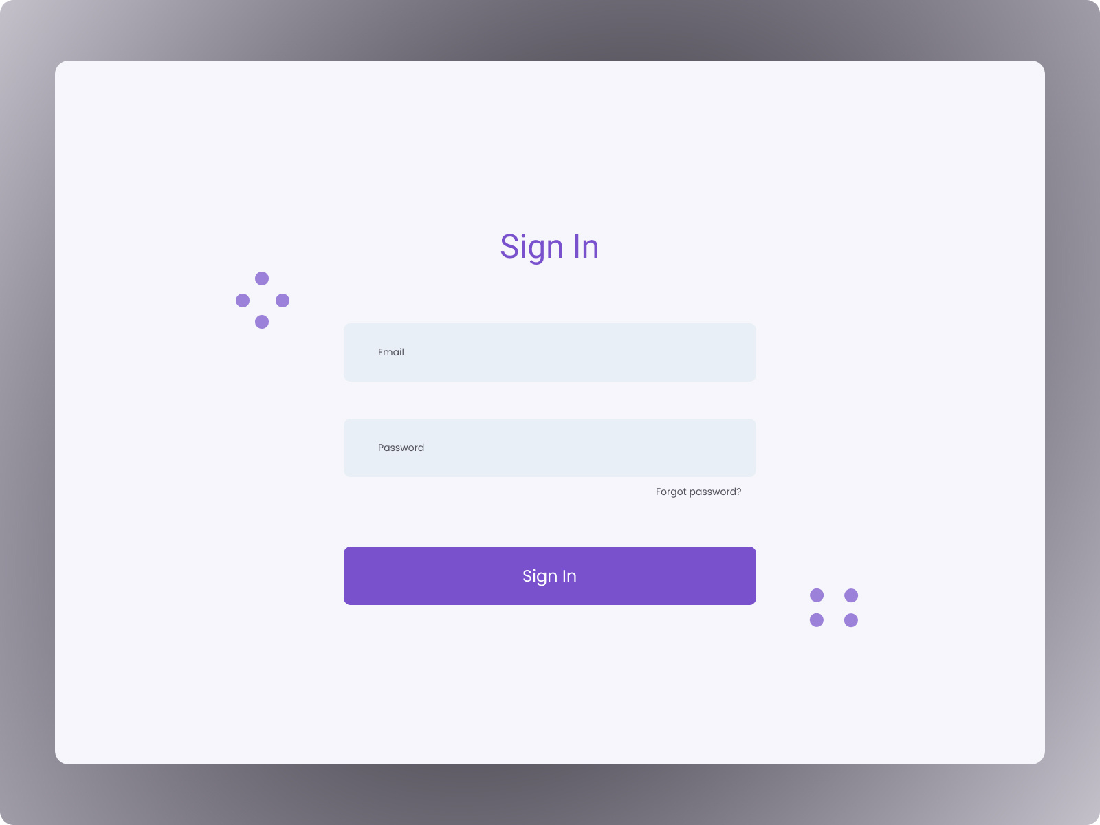 dashboard login by Tomiwa on Dribbble