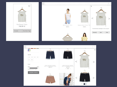 E-commerce combine idea hi fi wireframe interactiondesign ux uxdesign