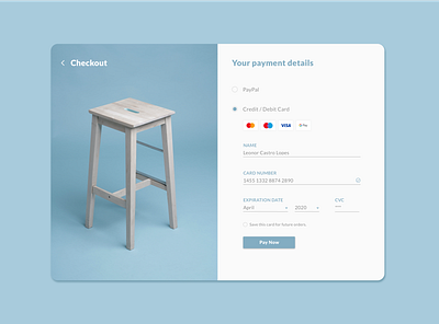 Daily UI - Credit Card Payment checkout credit card credit card checkout credit card form daily dailyui design ui