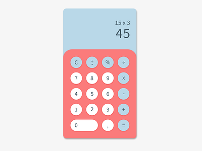 Daily UI - Calculator calculator calculator app calculator design daily dailyui design ui user interface user interface design