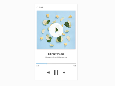 Daily UI - Music Player app app design daily dailyui design music music app music player player ui user interface
