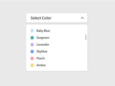 Daily UI - Dropdown