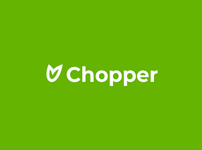logo for Chopper branding logo recycle