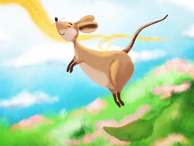 Follow the Cheddar childrens storybook digital digital illustration fiction illustration mouse playful procreate whimsical