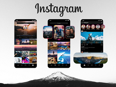 Instagram App (Redesign) (Dark Mode)