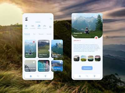 Travel & Daily Activities App activities adobe xd app concept daily design illustration redesign travel traveling ui ux xd