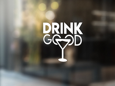 GOOD DRINK LOGO app branding design icon illustration logo minimal typography ui ux vector