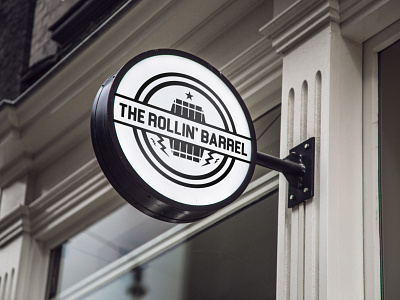 THE ROLLIN BARREL PUB LOGO