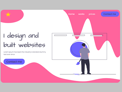 landing page adobe app branding design figma illustrator landing mobile ui tunisia ui