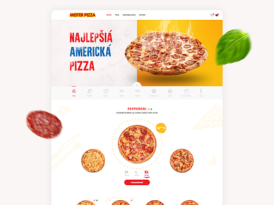 Mister Pizza - brand, web design