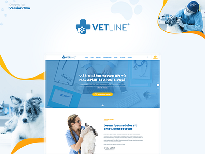 Vetline - Webdesign cat design dog illustration illustrator logo paw photoshop ui ui design uiux ux ux design veterinary web webdesign website design