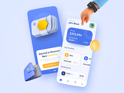 Cryptocurrency App Design