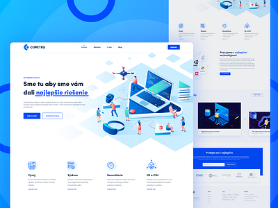Coreteq - marketing agency UI UX design