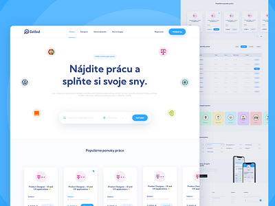 Getbid - find job UI/UX web design