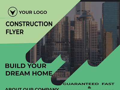 constructionFlyer 300dpi attractive branding cmyk color identity modern official photoshop simple vector