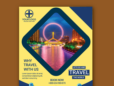 Travel flyer design template airport culture flying freequenttravel travel travel agency travelagency travelbusiness travelflyer traveling