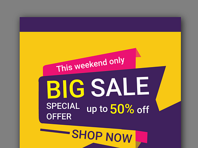 Weekend Big Sale Instagram Banner Design Template By Rashendra Chandra Talukder On Dribbble