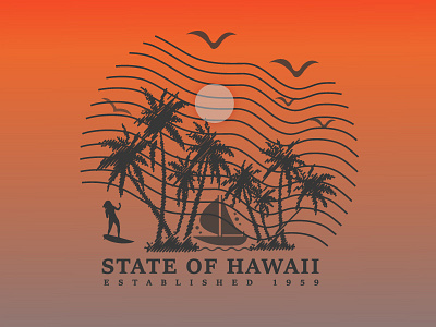 Hawaii Tropical graphics design 300dpi art artist funny graphics hand lettering hawaii hawaiian home illustration t shirts teespring tropical tshirt tshirt design vector