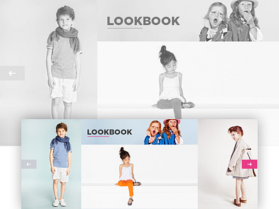 Lookbook ecommerce kids ui web