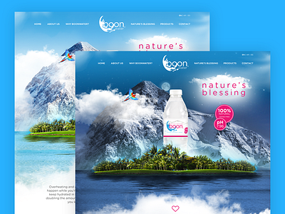 Boon Water - Web Design clean nightly ui user interface water web