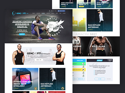 Genç ve Fit - New Concept brand clean concept gencvefit new web re design ui ux work