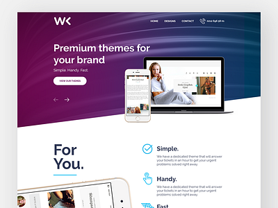 Landing Page clean colorful friendly landing page responsive ui ux work