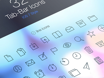 ios7 tab icons