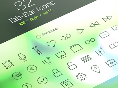 Tab Bar Icons iOS 7 Vol2