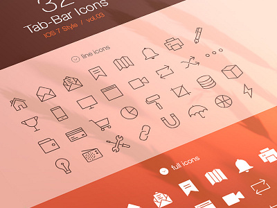 Tab Bar Icons iOS 7 Vol3 7 bar icons ios tab