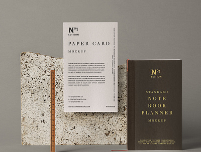 Free Psd Notebook Stationery Mockup branding mockup mockup notebook mockup paper mockup