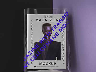 Transparent Cover Psd Magazine Mockup