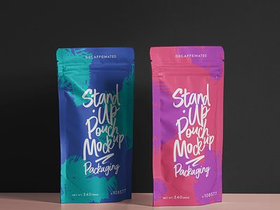 Free Psd Pouch Packaging Mockup Set