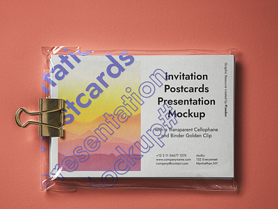 Free Psd Postcard Mockup Presentation