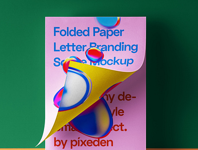 Free Folded Letter Psd Paper Mockup branding mockup letter mockcup paper mockup