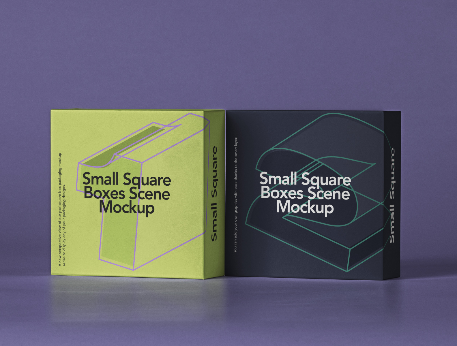 Download Free Small Psd Square Box Mockup Set by Pixeden on Dribbble