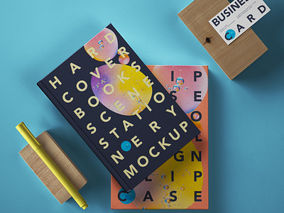 Free Hardcover Psd Book Mockup Scene