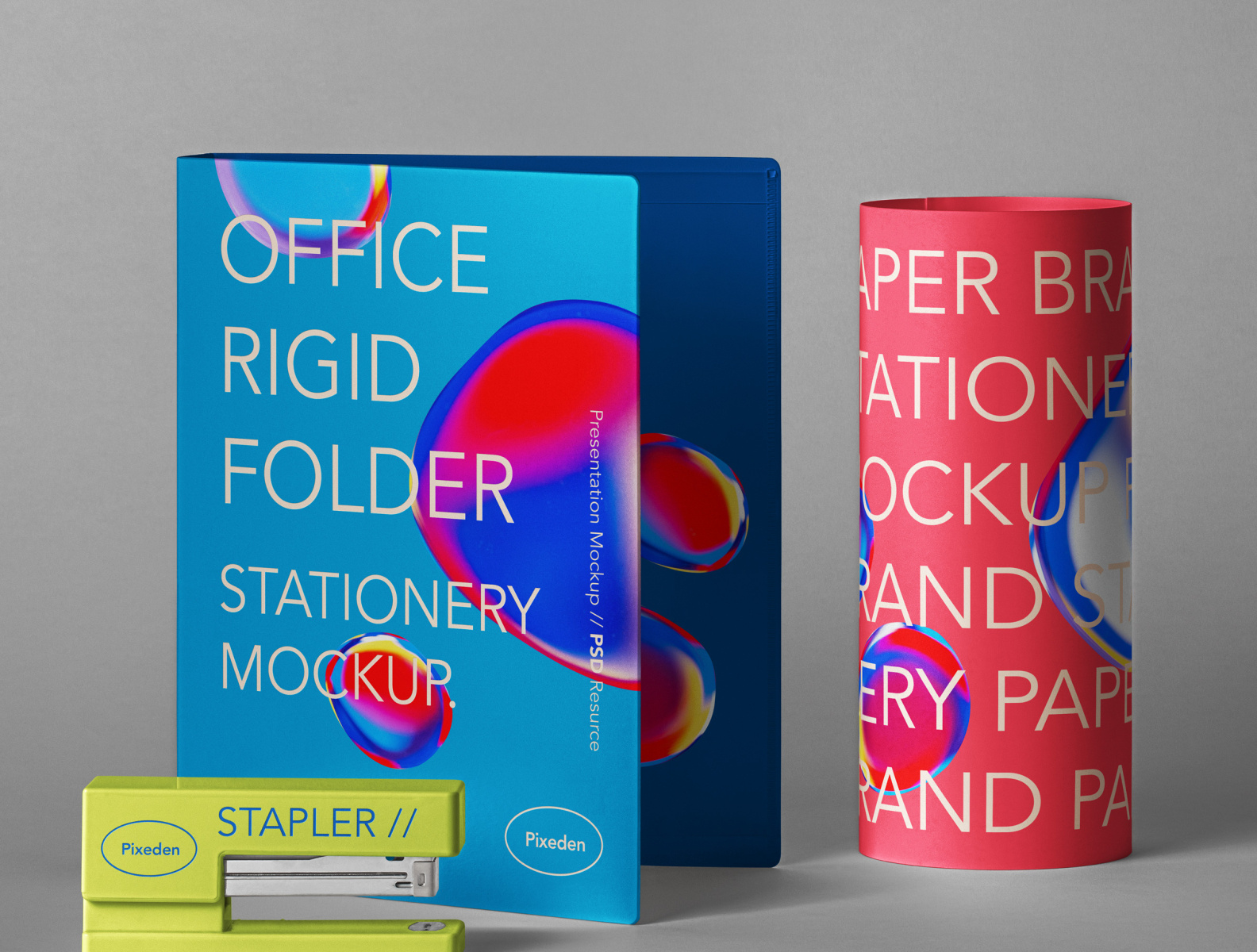 Free Stationery Psd Folder Mockup Scene by Pixeden on Dribbble