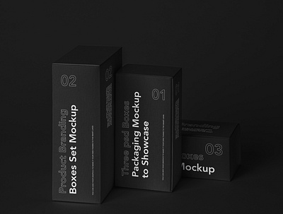 Free Box Psd Mockup Product Branding Set box mockup packaging mockup product mockup