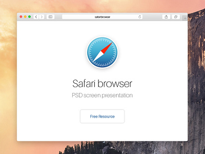 Psd Safari Yosemite Browser Mockup by Pixeden on Dribbble