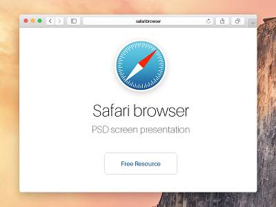 Psd Safari Yosemite Browser Mockup by Pixeden on Dribbble