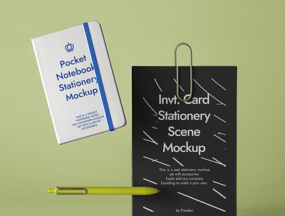 Free Stationery Psd Notebook Mockup Scene branding mockup notebook mockup