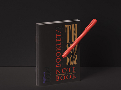 Free Stationery Psd Notebook Mockup Set