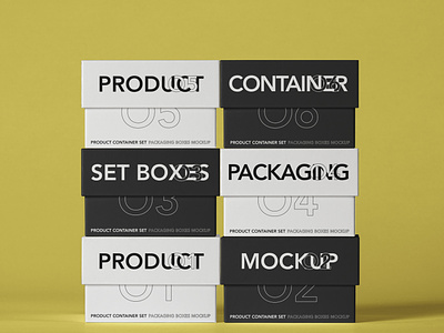 Free Box Product Psd Packaging Mockup