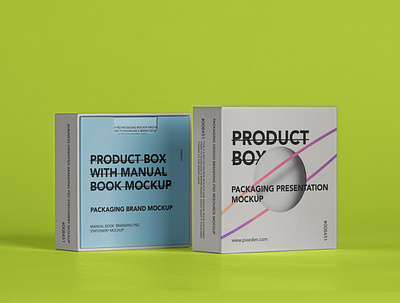Free Psd Product Box Mockup Scene box mockup packaging mockup product box mockup