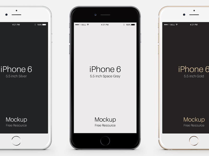 Download iPhone 6 Plus Psd Vector Mockup by Pixeden on Dribbble