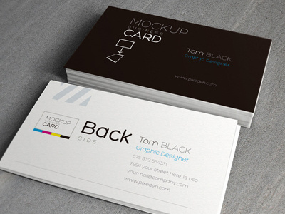 Business Card Mock-Up (Freebie) business business card mockup card mockup