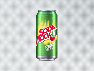 Soda Can Mock-Up (Freebie) mockup soda can