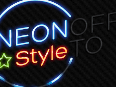 Psd Neon Text Effect Photoshop (Freebie)