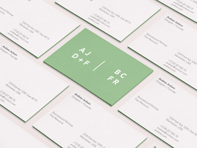 Free Psd Business Card Mock-Up